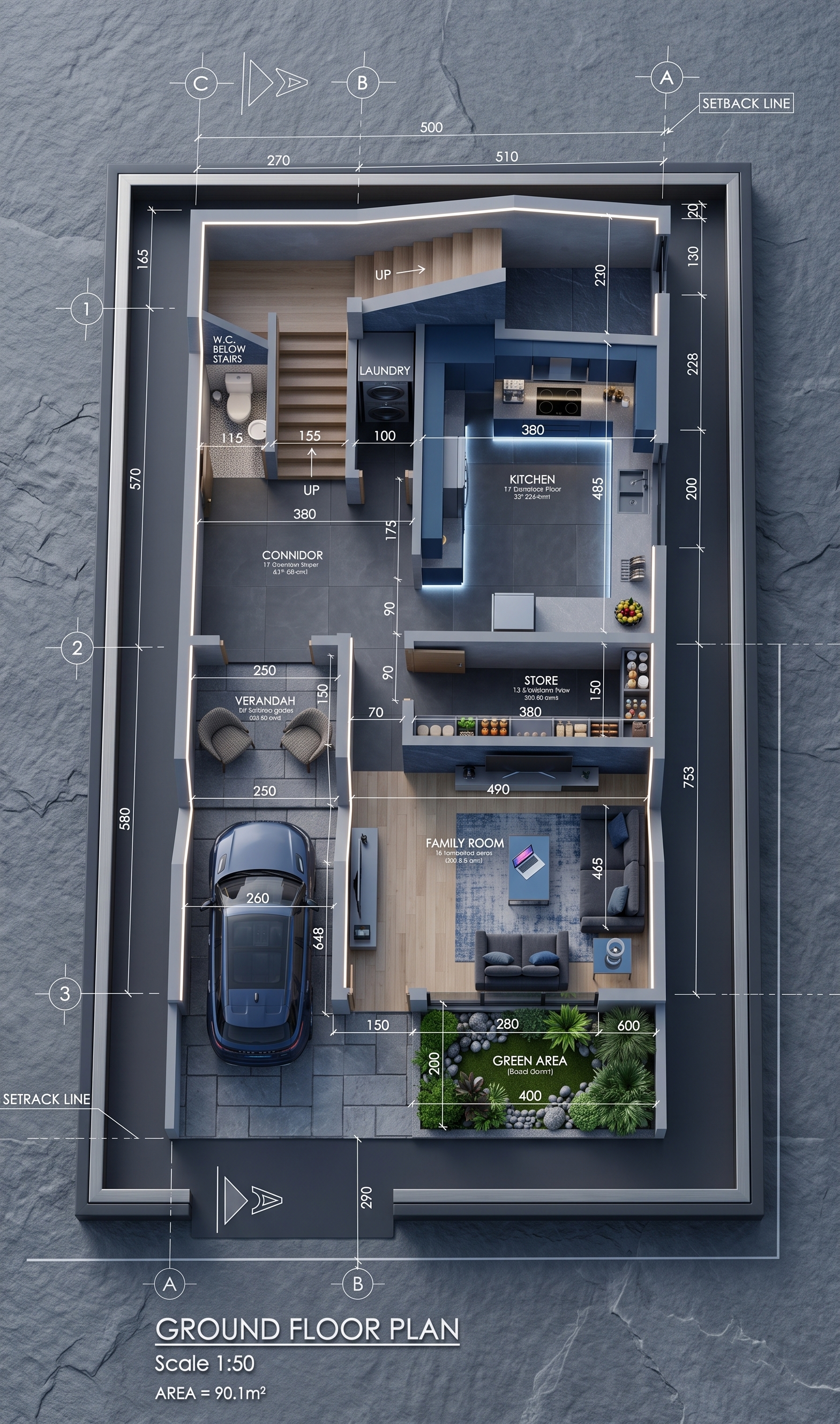 Ground Floor Architectural Plan